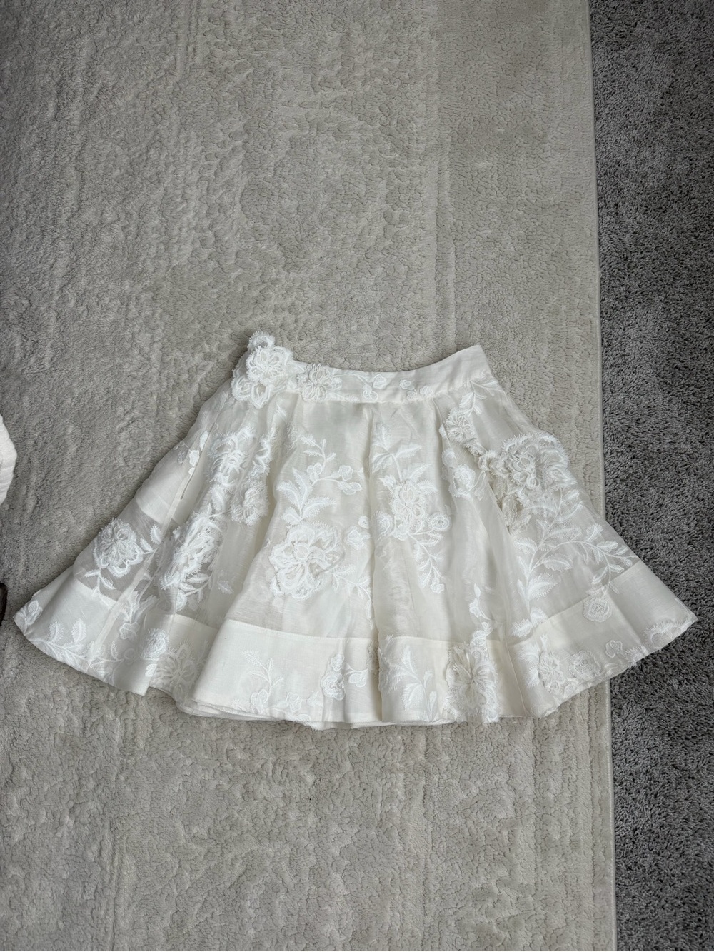 Zimmermann postcard mini linen silk in style of skirt
